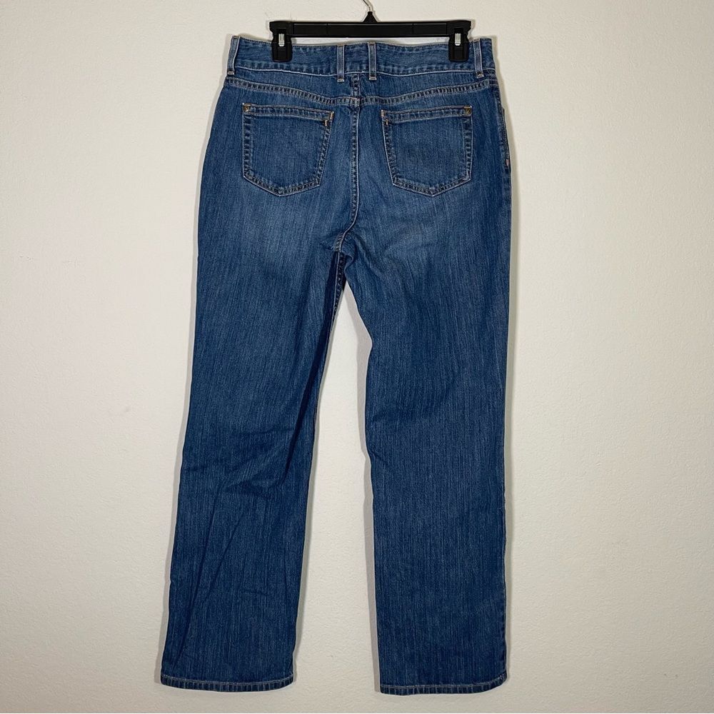 LL Bean Women’s Favorite Fit Jeans Size 10 Mid Rise w/ 29” Inseam Full Length - Picture 6 of 9